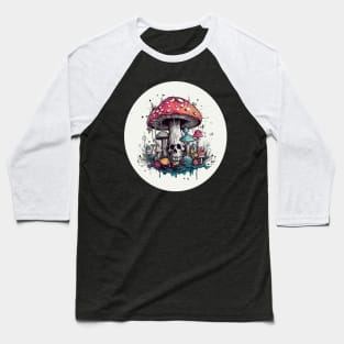 Mushroom Skull Baseball T-Shirt